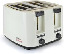 Image of 4 Slice Toaster Wide Slot Browning Defrost Reheat High Lift - Colour Choice