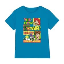 Image of Disney Toy Story Comic Panels Kids T-Shirt 3-8 Years, Turquoise