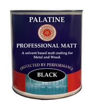 Image of Flat Matt Black Paint Oil Based Wood Metal 1lt | 2.5lt | 5lt