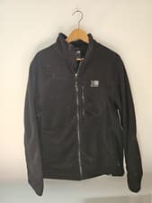 Image of Karrimor Men's Fleece Outdoor Jacket Black UK Large ZipUp British Mountain Comp