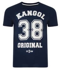 Image of Kangol Mens T-Shirt 38 Original Printed Slim Logo Branded Print Top S M L XL