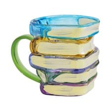 Image of Ergonomic Handle Glass Drinking Cup Heat Resistant Coffee Mug Kitchen Decoration