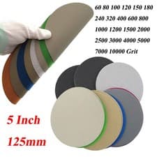 Image of 5 Inch 125mm 60-10000 Grit Wet & Dry Sanding Discs Sandpaper Hook and Loop Pads