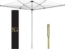 Image of Rotary Airer 4 Arm 40, 45, 50, 60m Waterproof Rotary Washing Line SG Traders