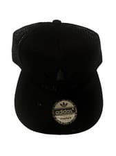 Image of ADIDAS Trefoil Chain Snapback Hat Black / Scarlet Adjustable Nets NEW