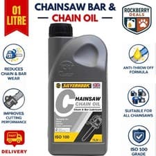Image of CHAIN OIL 1 LITRE CHAINSAW SUPER TACKY GUIDE BAR FOR ALL MAKES OF SAWS ISO 100
