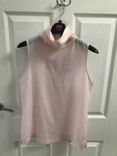 Image of French Connection Pale Pink Sleveless, High Neck Top. Size S. BRAND NEW!!