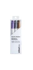 Image of Cricut Joy™ Metallic Markers, Purple, Silver & Copper 1.0 mm (3 ct)