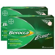 Image of Berocca Boost with Guarana 20 Effervescent Tablets- Pack 2