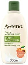 Image of Aveeno Daily Moisturising Yogurt Body Wash, 300 ml, Apricot and Honey Scented