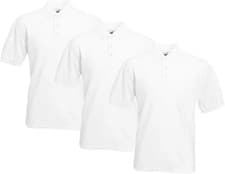 Image of Fruit Of The Loom 63402 65/35 Polycotton Polo Shirt 180gsm (Pack of 3)
