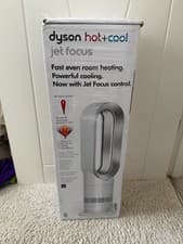 Image of Dyson Hot+Cool Jet Focus AM09 Fan Heater White / Silver With 2 Year Warranty