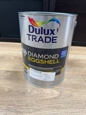 Image of Dulux Trade Diamond Eggshell Paint, 5L - Magnolia, Interior Paint
