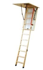 Image of Werner Youngman Eco S Line Folding Timber Loft Ladder - 34535000