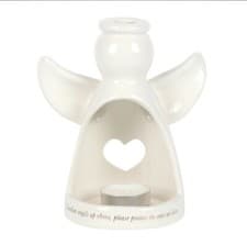 Image of 15 cm Guardian Angel Tea Light Holder Memorial
