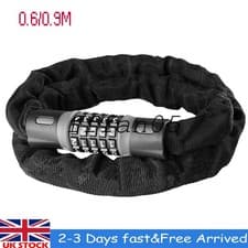 Image of 5 Digit BICYCLE CHAIN LOCK Code Heavy Duty High Security Combination Bike Loop