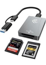 Image of CFexpress Type B SD Card Reader USB-C USB 3.2 Gen2 10Gbps Camera Adapter Fast
