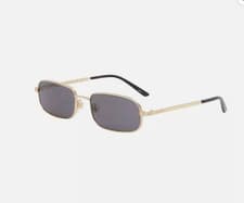 Image of Brand New Auth Gucci Gg1457s Gold Black Tint Square Sunglasses