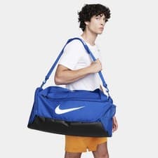Image of Nike Brasilia 9.5 Training Duffel Bag Blue White Travel Unisex DH7710 481 New