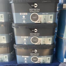 Image of Maison Deco Refresh Bathroom Wall Tile Paint Waterproof Graphite Satin - 2L