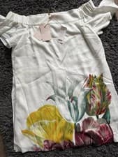 Image of Ted Baker Off Shoulder Tranquility Playsuit - Women’s Size4 UK 14- New With Tags