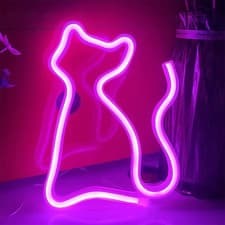 Image of LED Neon Sign Halloween Neon Light Party Bar Wall Decor Hanging Lamp Battery/USB