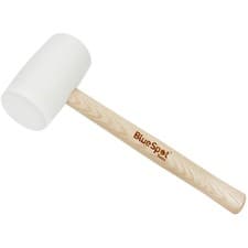 Image of BlueSpot Tools White Rubber Mallet 454g (16oz)