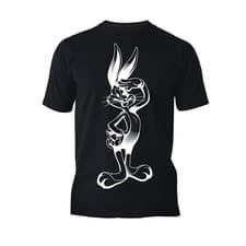 Image of Looney Tunes Bugs Bunny Line Salute Classic Cartoon Official Men's T-Shirt