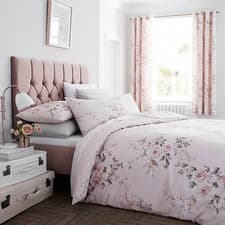 Image of Catherine Lansfield Canterbury King Duvet Set Blush
