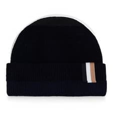 Image of Hugo Boss Landro Wool Blend Beanie 50539817 Black