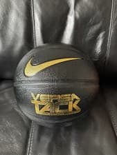 Image of Nike Versa Tack Basketball Ball Full Size 29.5 Size 7 Rare Black Gold Print NEW!