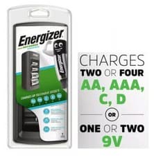 Image of Energizer Battery OR Charger Mains for Rechargeable Batteries AA AAA C D 9v Pro