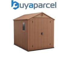 Image of Keter 252004 Darwin Shed Brown 6 x 8ft Garden Outdoor Storage KET252004