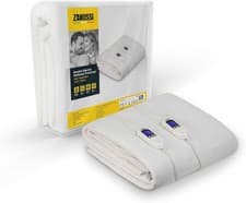 Image of Zanussi Electric Blanket, Heated Double Fitted Underblanket, 9 Heat Settings