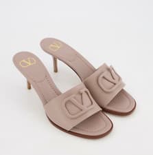 Image of VALENTINO GARAVANI VLogo 80mm Leather Sandals - UK 7/EU 40