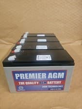 Image of 4 x 12V 9AH UPS Battery Kit - Direct Replacement - APC RBC23, RBC24, RBC25.