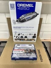 Image of New Dremel 4250 Rotary Tool Accessory - Blue/Black + 10 Dremel EZ SpeedClic