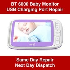 Image of BT 6000 Baby Monitor USB Charging Port REPAIR SERVICE - Same Day