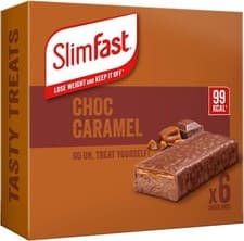 Image of SlimFast Chocolate Caramel Snack Bar Multipacks, 5 x 6 Bar Multipack 30 Bars Tot