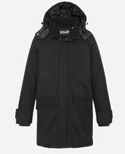 Image of BNWT SCHOTT NYC SQUARE21 WINTER PARKA JACKET COAT IN BLACK SIZE MEDIUM DS RARE