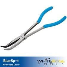 Image of BlueSpot Bent Nose Long Reach Pliers 45 Degree 280mm Soft Grip Handle 08200