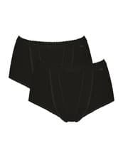 Image of Sloggi Light Control Maxi Brief 2 Pack 10037875 Womens Knickers Shaping Lingerie