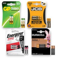 Image of AAAA DURACELL ENERGIZER GP JCB Batteries MN2500 1.5V E96 LR61 *EXPIRY 09/2030*