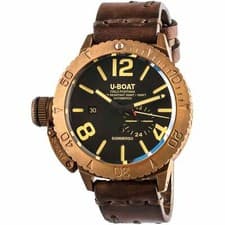 Image of U-Boat 8486 Sommerso 46mm Bronzo Watch