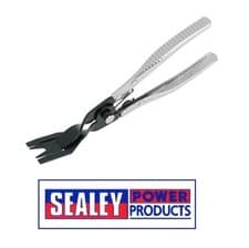 Image of Sealey Trim Clip Removal Pliers Panel Door Card Pop Automotive Bodywork RT004