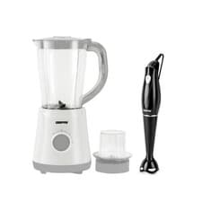 Image of GEEPAS 500W 2-in-1 Electric Jug Blender and 180W Black Hand Blender Combo set