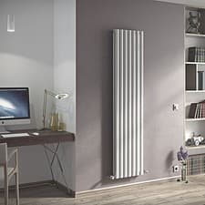 Image of Ximax Champion White Vertical Designer Radiator 410x1800mm 4378BTU Slim Heating