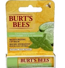 Image of Burt's Bees Cucumber & Mint Flavour 100% Natural Mosturising Lip Balm - 4.25g
