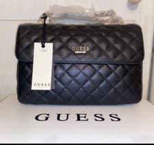 Image of Brand New Guess luxe genuine leather bag - Black