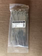 Image of 20x Stainless Steel Ball Lock Cable Ties 200mm x 4.6mm From Sealed Bag